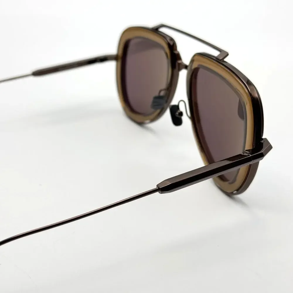 Valentino Sunglasses V-LSTORY VLS-129D Brown Aviator Frame Brown Lens 50-21-140